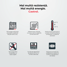 Baterie auto Castrol, 240 Ah, 1500A, D6